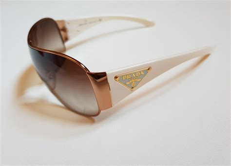 prada spr 57l zva 6s1 120 3n|PRADA DESIGNER Sunglasses White Shield Spr 57l Zva.